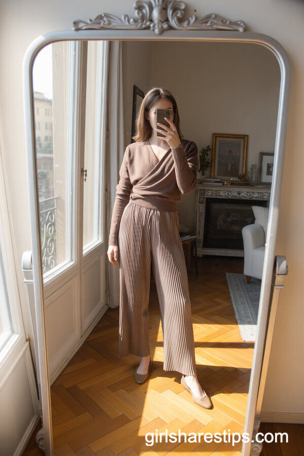 Florence Cashmere Sweater Selfie