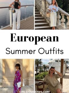 European summer outfits for women collage