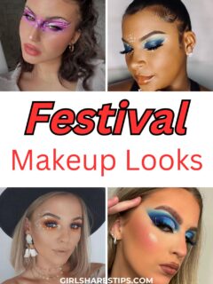 festival makeup looks collage