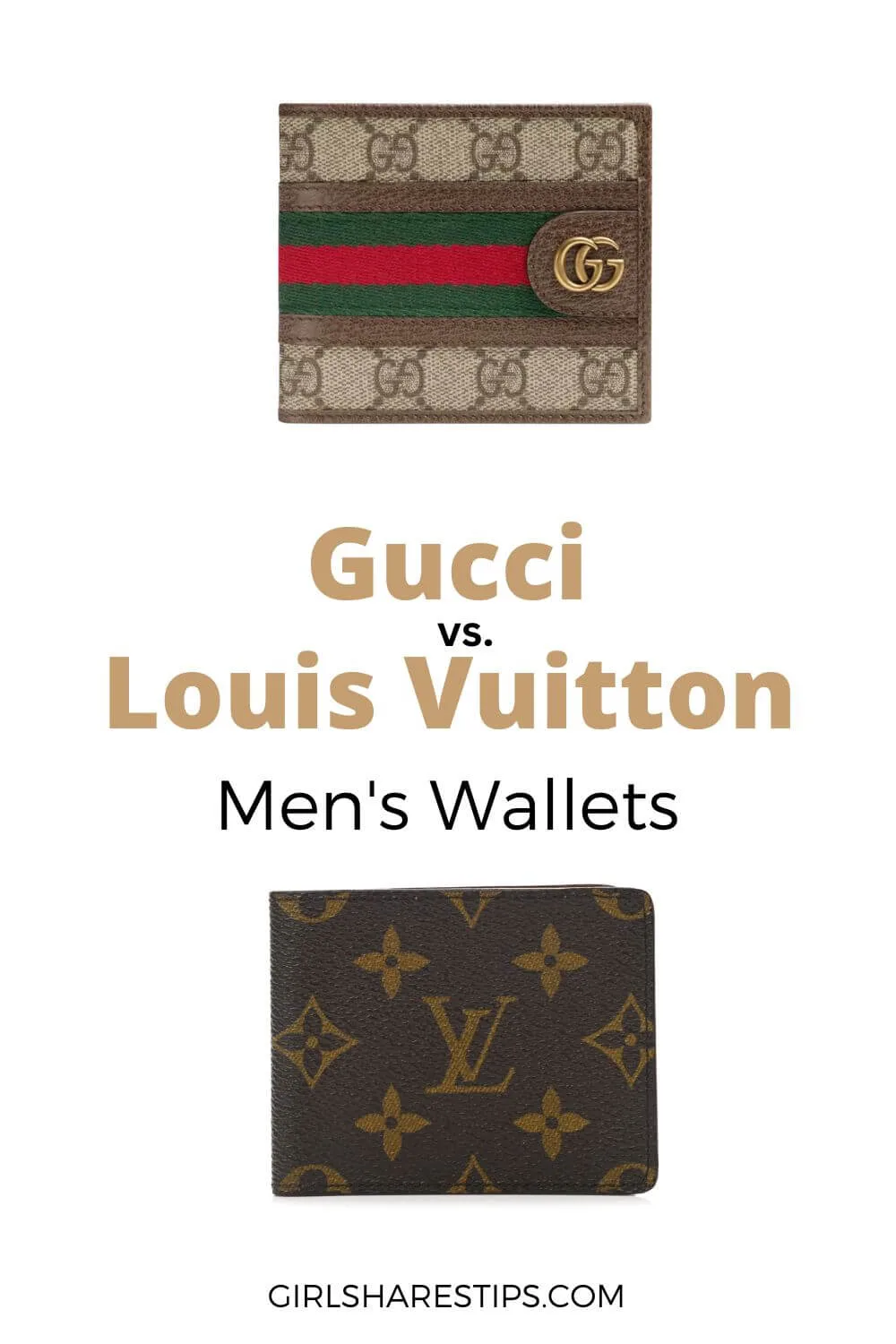 Gucci vs Louis Vuitton men's wallet