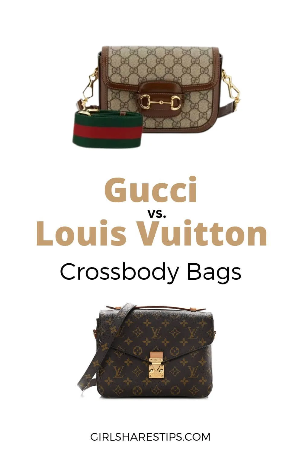 Gucci vs Louis Vuitton crossbody bags