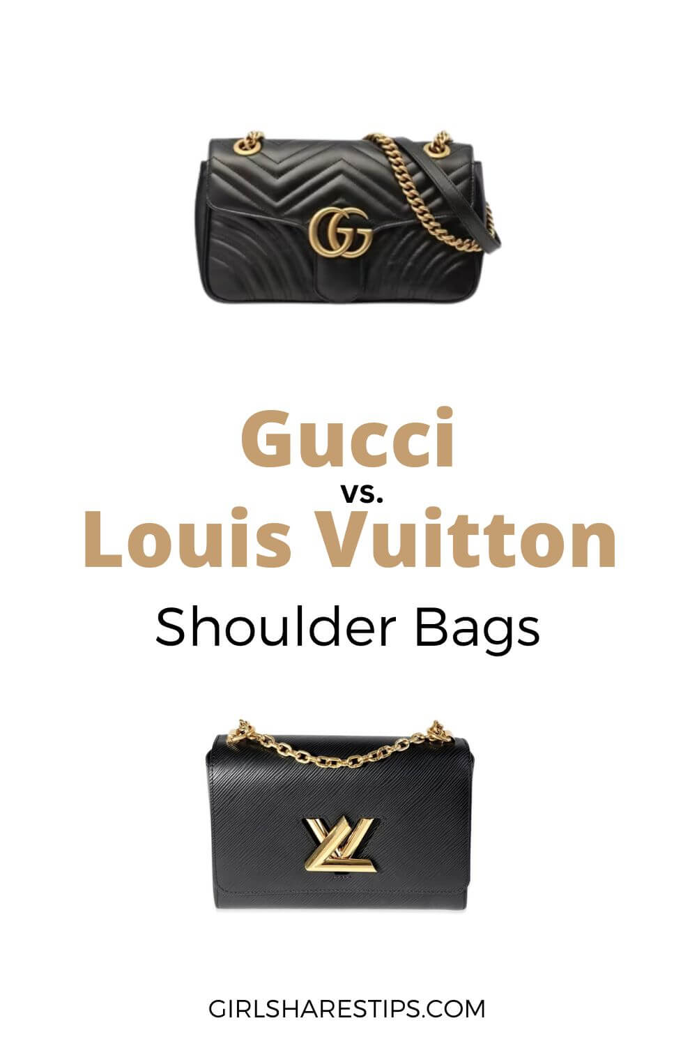Gucci vs Louis Vuitton shoulder bags