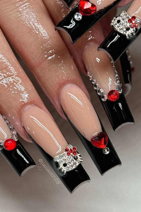 Hello Kitty nails