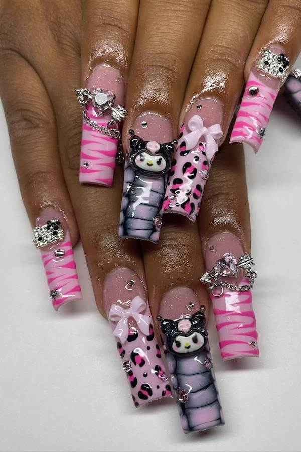 Hello Kitty nails