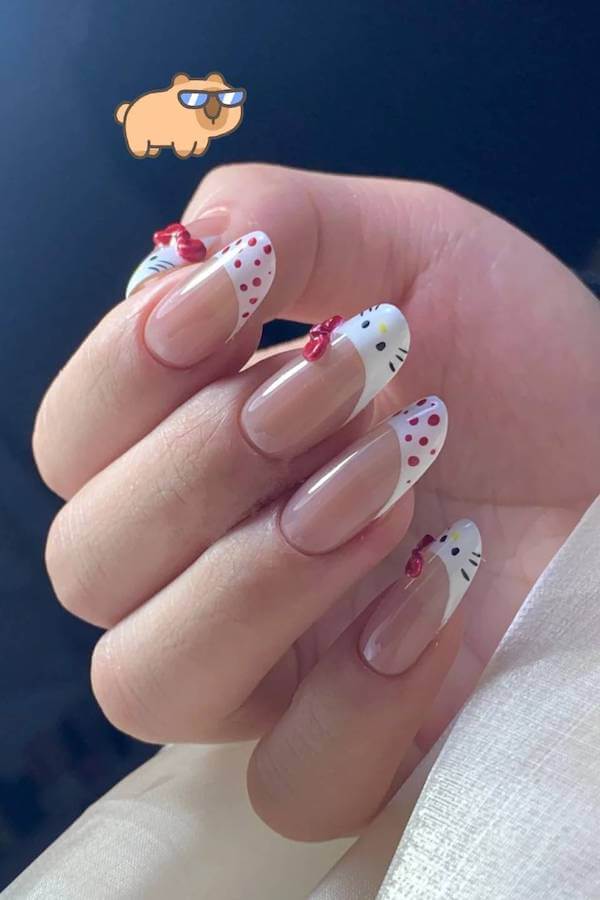Hello Kitty nails