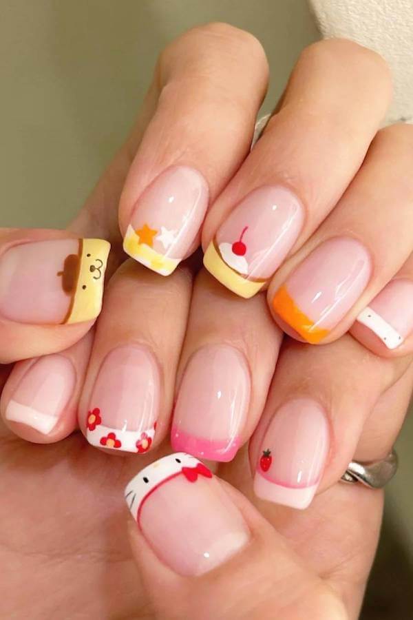 Hello Kitty nails
