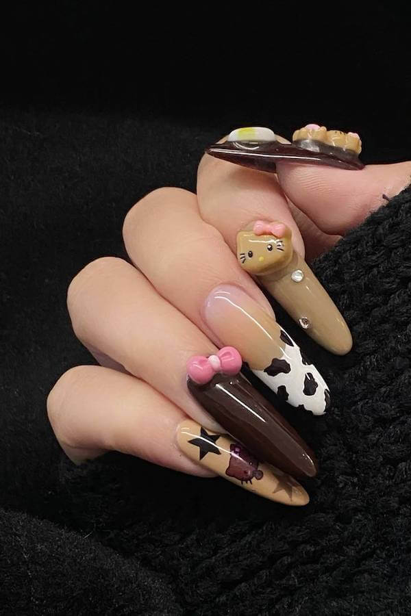 Hello Kitty nails