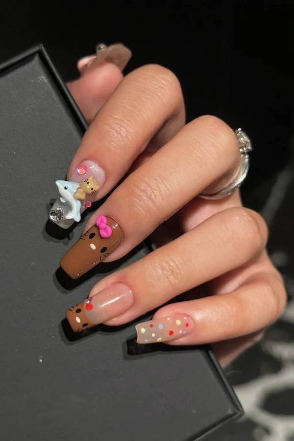 Hello Kitty nails