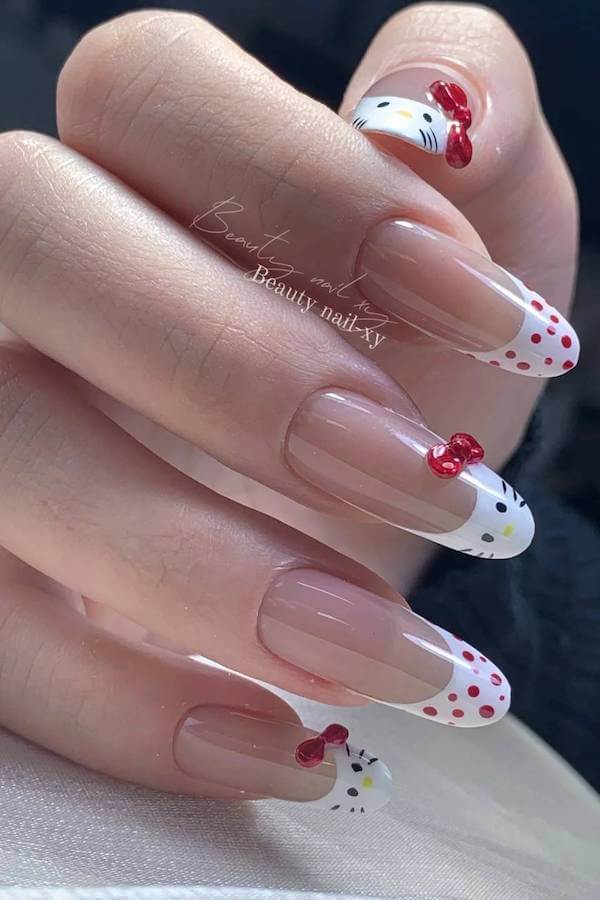 Hello Kitty nails
