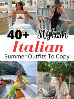Italian summer outfits collage