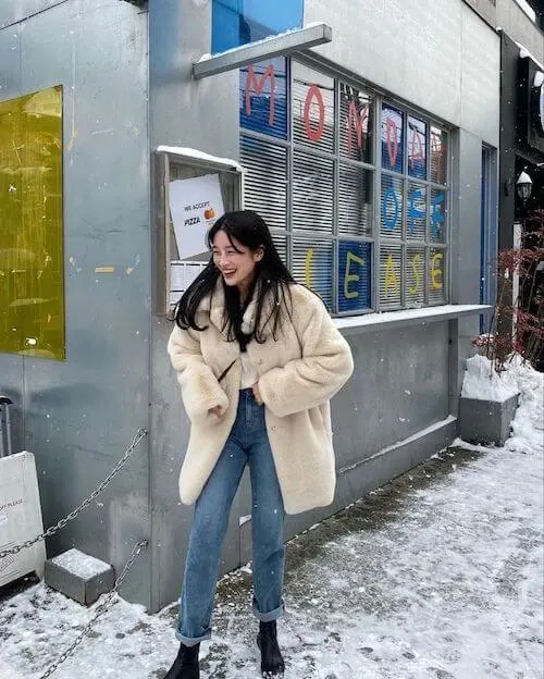 Korean girl outfits winter