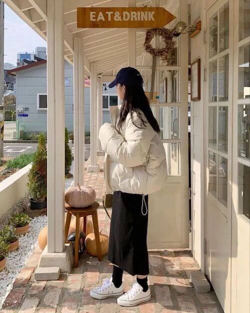 Korean girl outfits winter