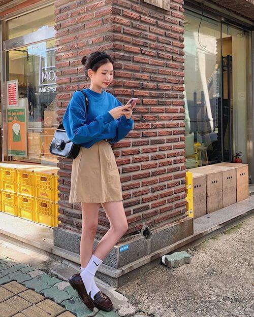 Korean skirt outfits