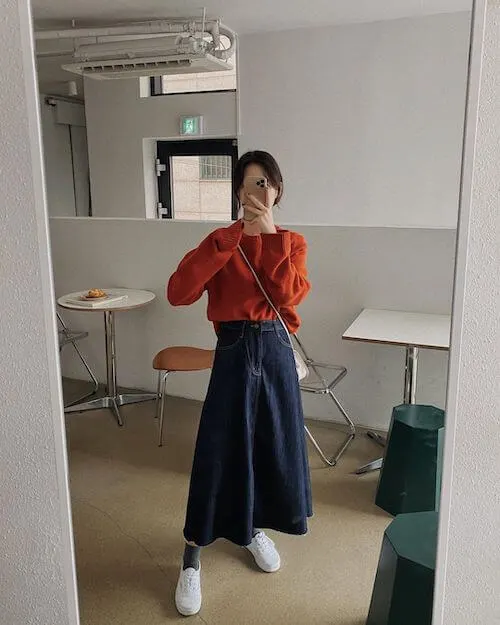 Korean skirt outfits