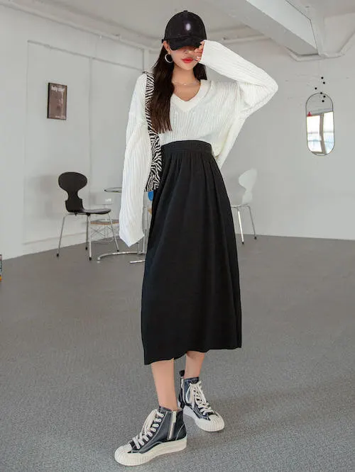 Korean skirt outfits