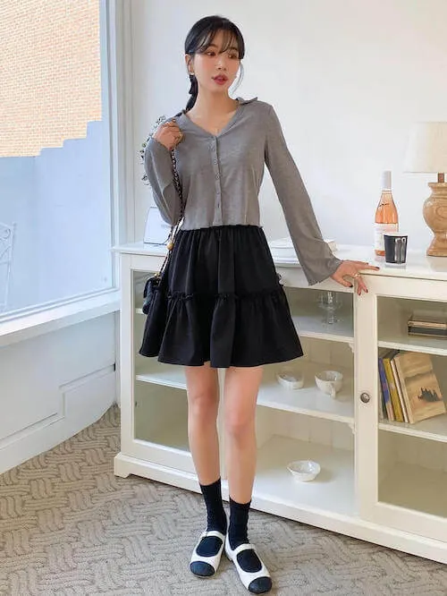 Korean skirt outfits