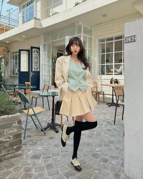 Korean skirt outfits