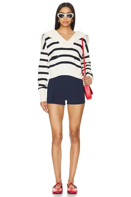 casual spring outfits striped top