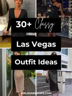 classy Las Vegas outfit ideas collage