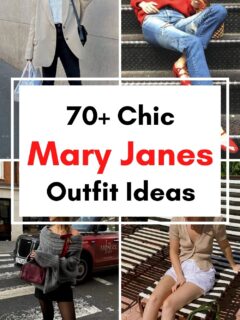 Mary Jane shoes outfit ideas collage