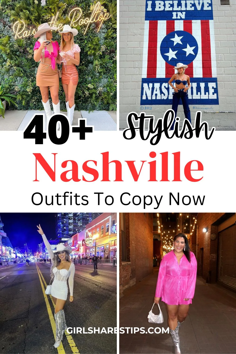 Nashville outfits collage