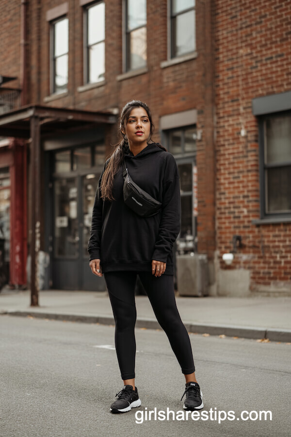 All-Black Athleisure Look