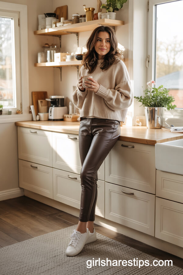 Cozy Leggings and Sweater Combo