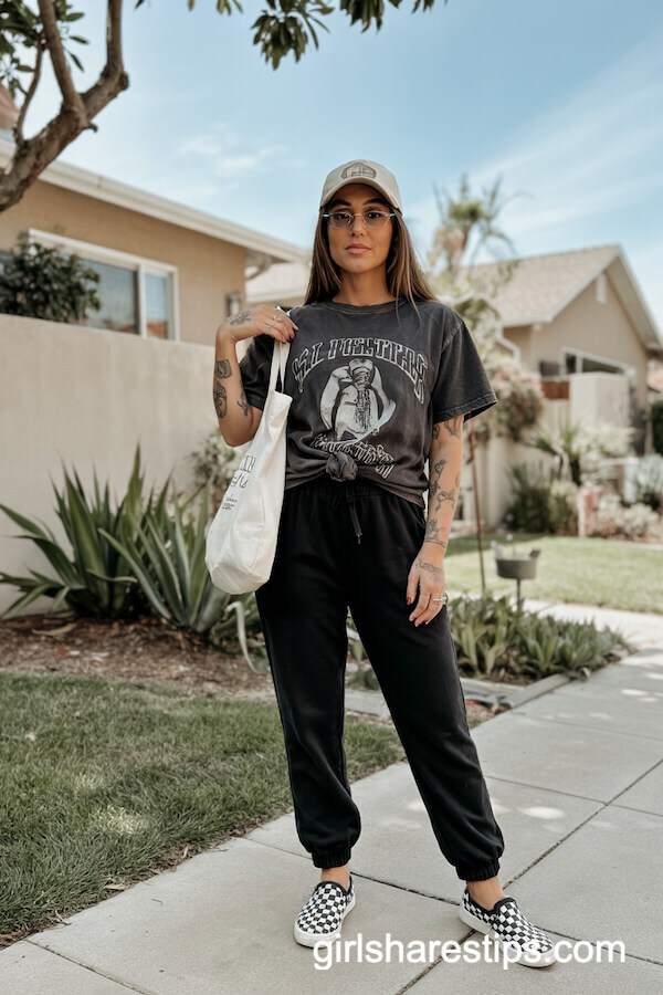 Vintage Tee and Jogger Pants