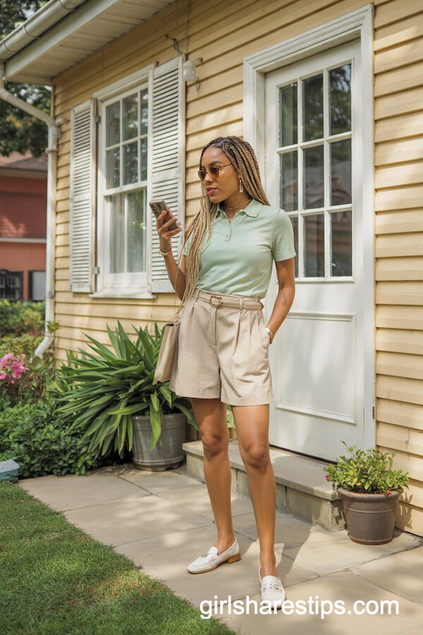 Polo Shirt and Tailored Shorts