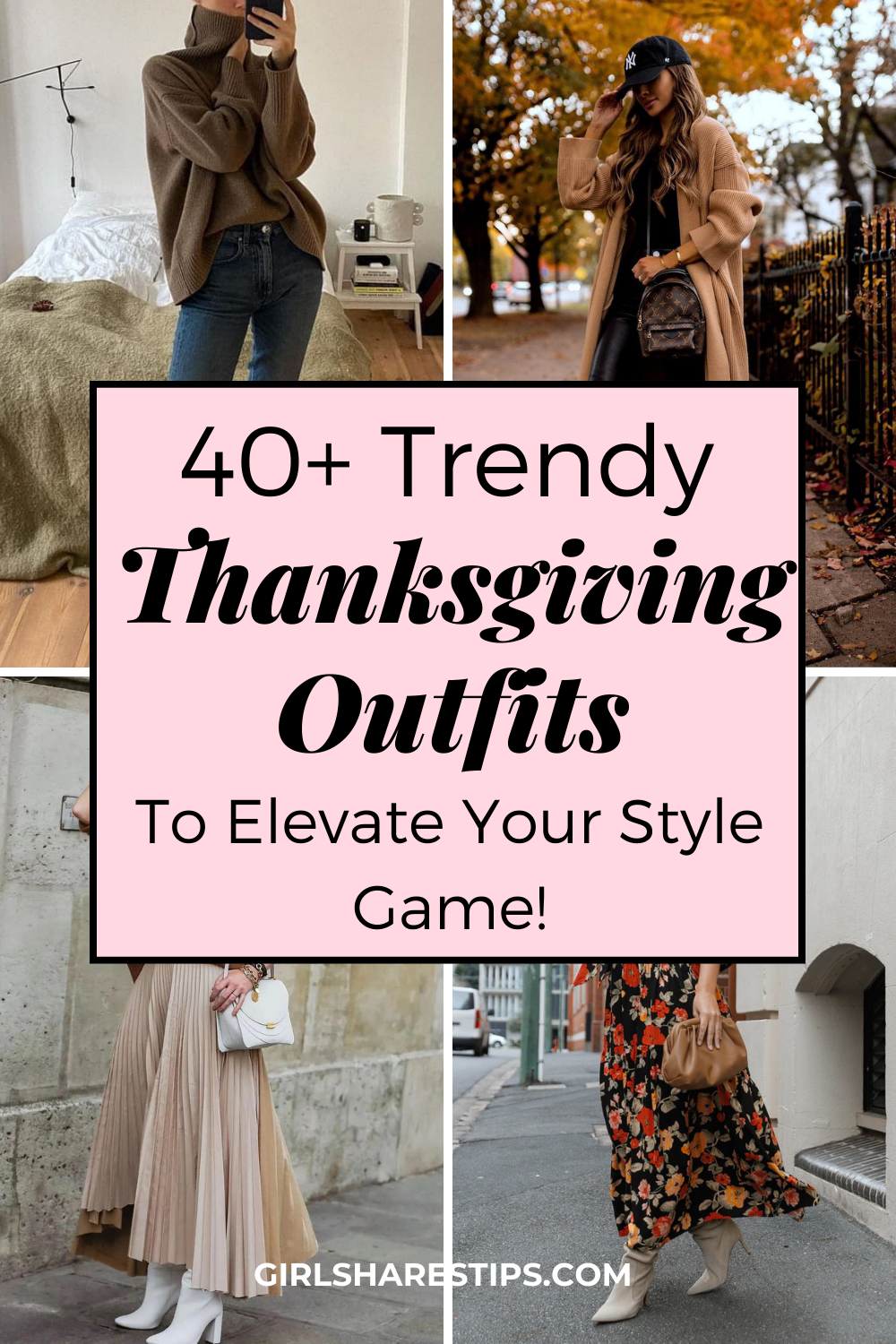 Thanksgiving outfit ideas collage
