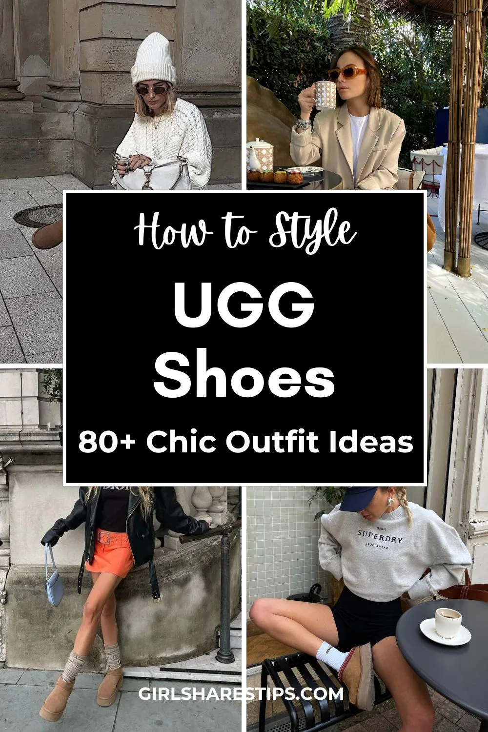 how to style UGGs outfit ideas for women collage