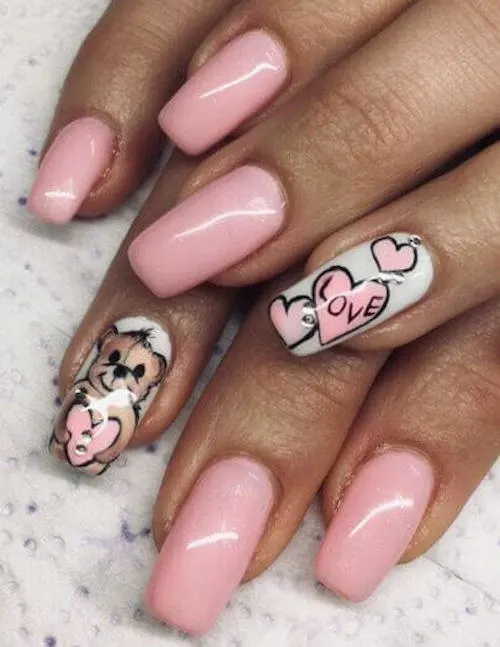 Valentine's day nail designs