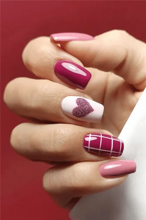 Valentine's day nail designs