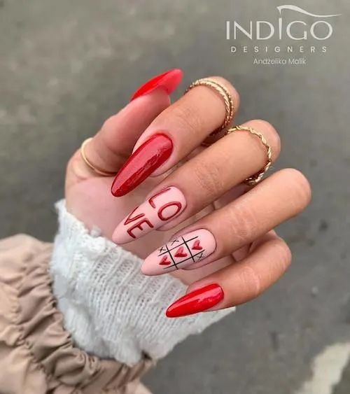 Valentine's day nail designs