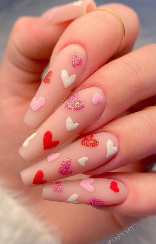Valentine's day nail designs