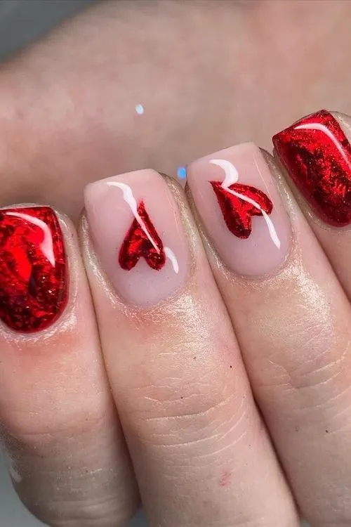 Valentine's day nail designs