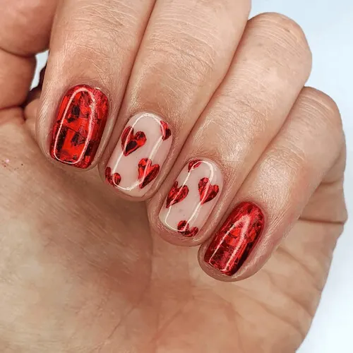 Valentine's day nail designs