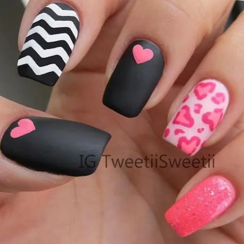 Valentine's day nail designs