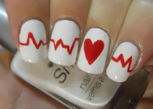 Valentine's day nail designs