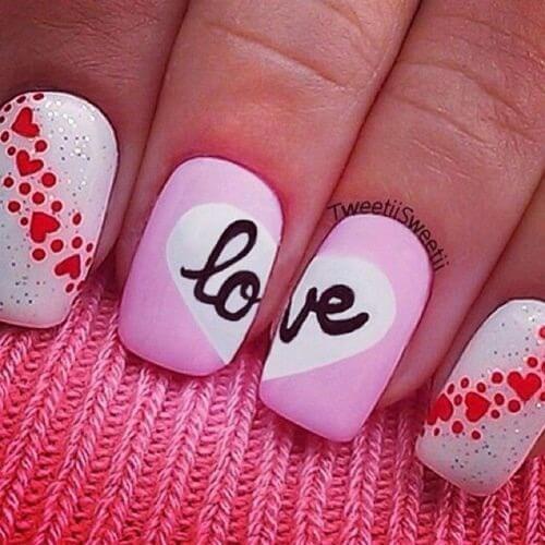 Valentine's day nail designs