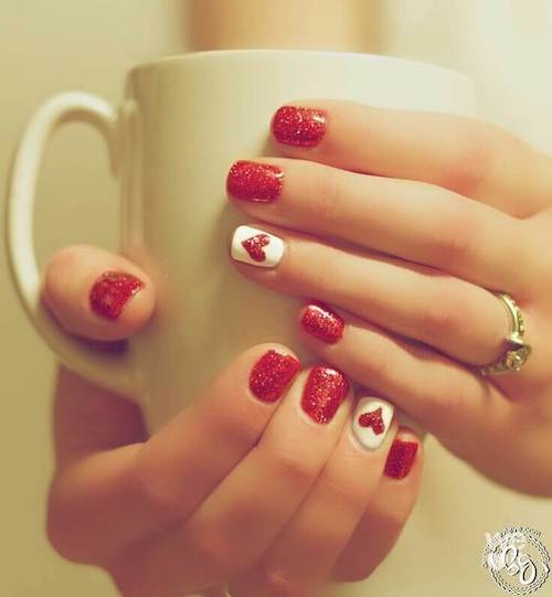 Valentine's day nail designs