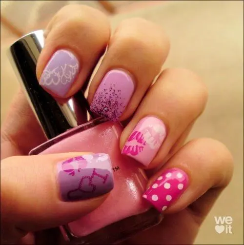 Valentine's day nail designs