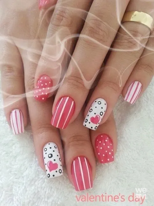 Valentine's day nail designs