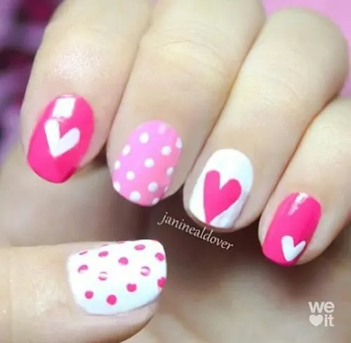 Valentine's day nail designs