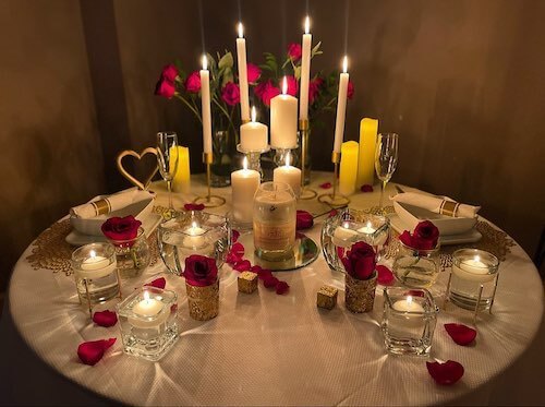 beautiful and romantic dinner table setting ideas