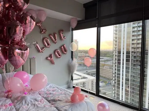 pink romantic Valentines Day decoration ideas