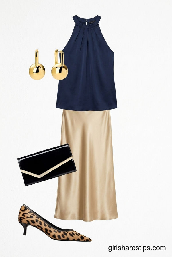Chic Silk & Leopard: The Sophisticated Lounge Look