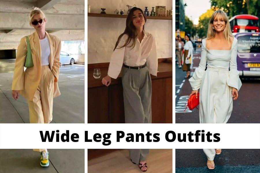 wide leg pants outfits