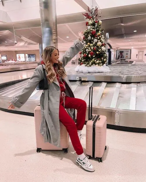 airport outfit ideas winter