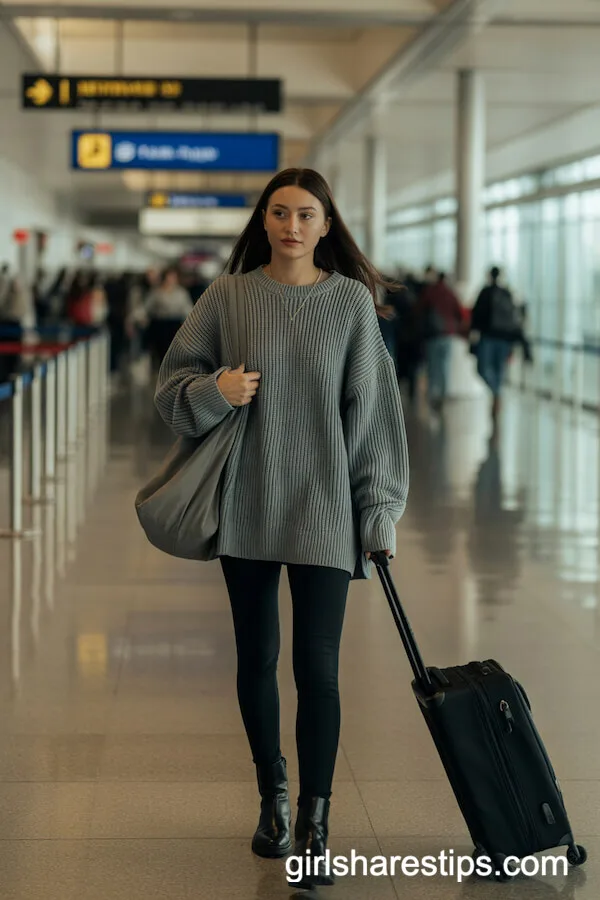 Chunky Sweater Leggings Ankle Boots